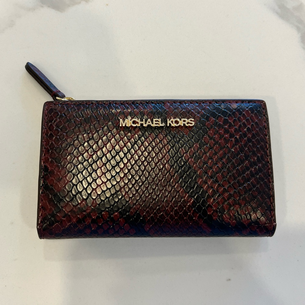 Women's Michael Kors Snake Print Wallet